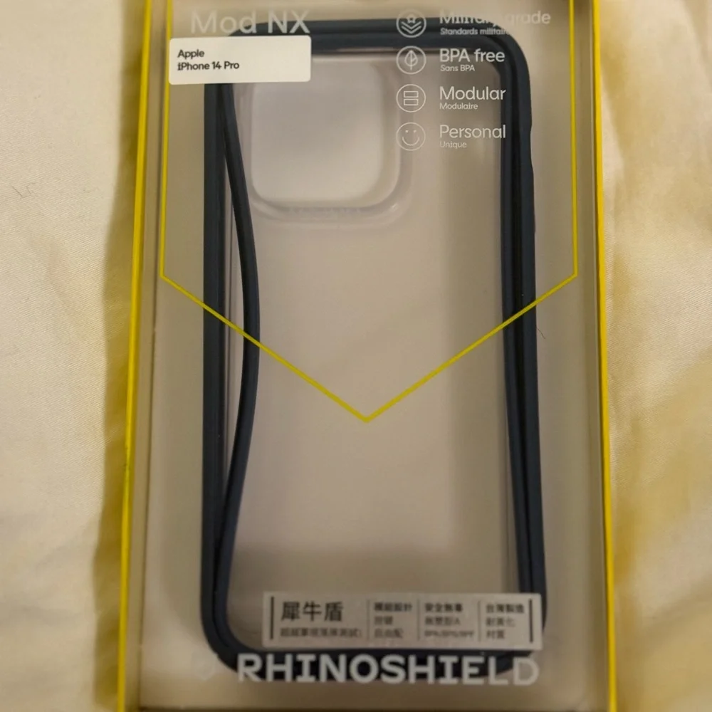 Navy Rhinoshield iPhone 14 Pro Case - Picture 1 of 1